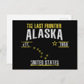 Alaska Postkarte (Vorne/Hinten)