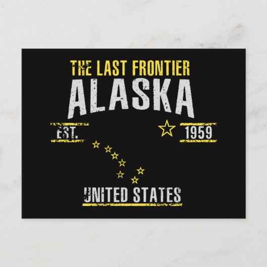 Alaska Postkarte (Vorderseite)