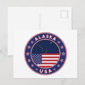 Alaska Postkarte (Vorne/Hinten)
