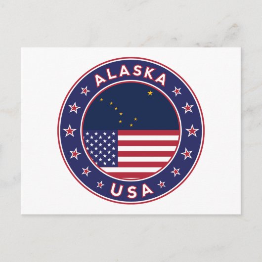 Alaska Postkarte (Vorderseite)
