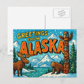 ALASKA Postkarte (Vorne/Hinten)