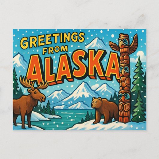 ALASKA Postkarte (Vorderseite)
