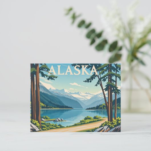 Alaska Postkarte (Stehend Vorderseite)