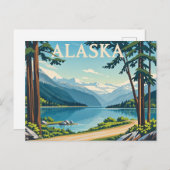 Alaska Postkarte (Vorne/Hinten)