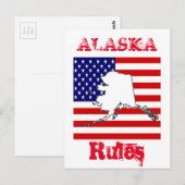 ALASKA POSTKARTE (Vorne/Hinten)