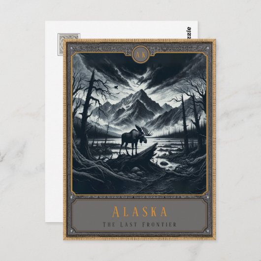 Alaska | Postkarte Gothic Art (Vorne/Hinten)