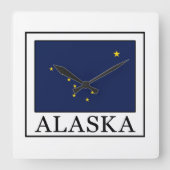 Alaska Quadratische Wanduhr (Vorderseite)