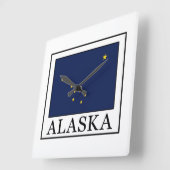 Alaska Quadratische Wanduhr (Winkel)