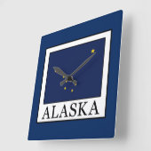 Alaska Quadratische Wanduhr (Winkel)