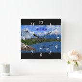 Alaska Quadratische Wanduhr (Zuhause)
