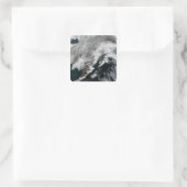 Alaska Quadratischer Aufkleber (Tasche)