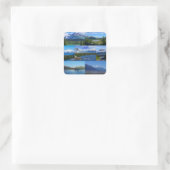 Alaska Quadratischer Aufkleber (Tasche)