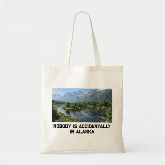 Alaska Quote Tote Tag Tragetasche (Vorne)