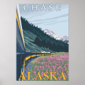 Alaska Railroad Scene - Chase, Alaska Poster (Vorne)