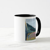Alaska Railroad Scene - Chase, Alaska Tasse (VorderseiteRechts)