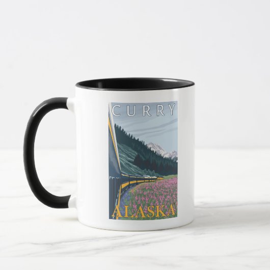 Alaska Railroad Scene - Curry, Alaska Tasse (Links)