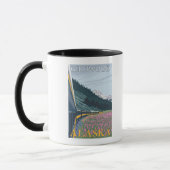 Alaska Railroad Scene - Girdwood, Alaska Tasse (Links)