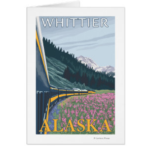 Alaska Railroad Scene - Whittier, Alaska