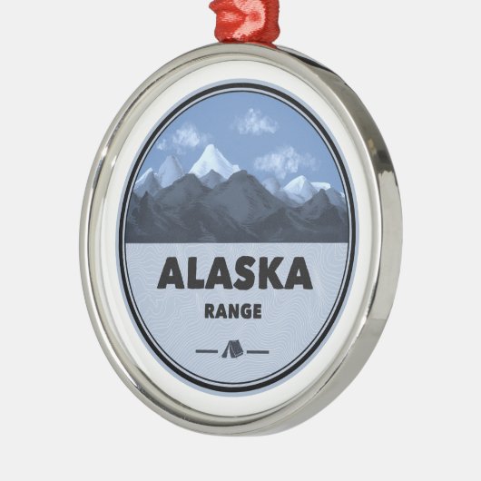 Alaska Range Camping Ornament Aus Metall (Links)