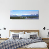 Alaska Range Landschaft Gestrickte Canvas Print Leinwanddruck (Insitu (Schlafzimmer))