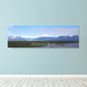 Alaska Range Landschaft Gestrickte Canvas Print Leinwanddruck (Insitu (Holzboden))