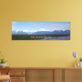 Alaska Range Landschaft Gestrickte Canvas Print Leinwanddruck (Insitu (Wohnzimmer))