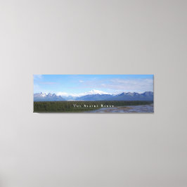 Alaska Range Landschaft Gestrickte Canvas Print Leinwanddruck
