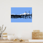 Alaska Range Mountain Landschaft Digitaler Downloa Poster (Küche)