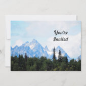 Alaska Range Mountain Landschaft Foto Geburtstag Einladung (Vorderseite)