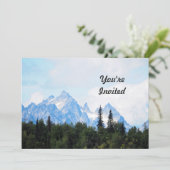 Alaska Range Mountain Landschaft Foto Geburtstag Einladung (Stehend Vorderseite)
