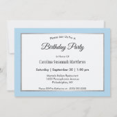 Alaska Range Mountain Landschaft Foto Geburtstag Einladung (Rückseite)