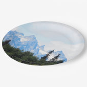 Alaska Range Mountain Landschaft Foto Pappteller (Schrägansicht)