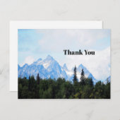 Alaska Range Mountain Landschaft Foto Vielen Dank Postkarte (Vorne/Hinten)