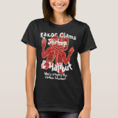 Alaska Razor Clams Shrimp Halibut Caribbean Wurst T-Shirt (Vorderseite)