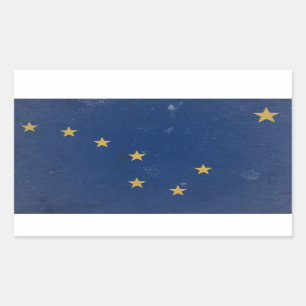 Alaska Rechteckiger Aufkleber