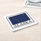 Alaska Rechteckiger Pappuntersetzer (angewinkelt)