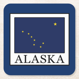 Alaska Rechteckiger Pappuntersetzer