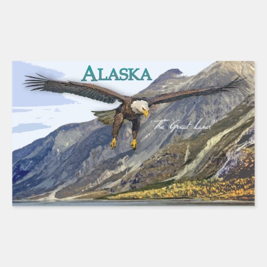 Alaska Rectangle Sticker (Vorderseite)