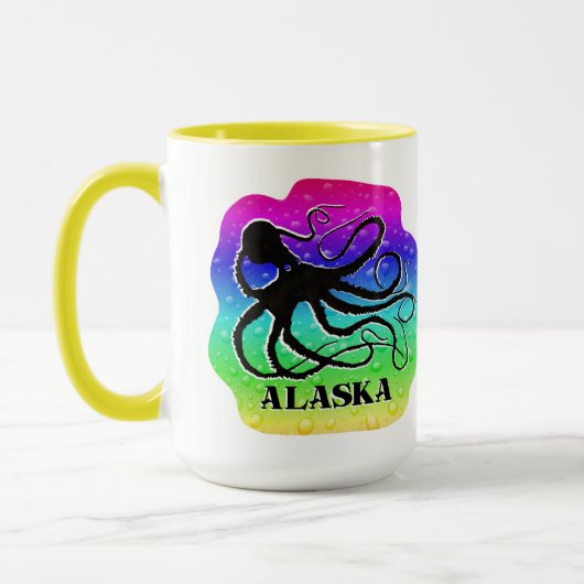 Alaska-Regenbogen-Krake - 15 Unze. Tasse (Links)
