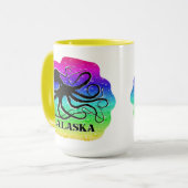 Alaska-Regenbogen-Krake - 15 Unze. Tasse (Vorderseite Links)