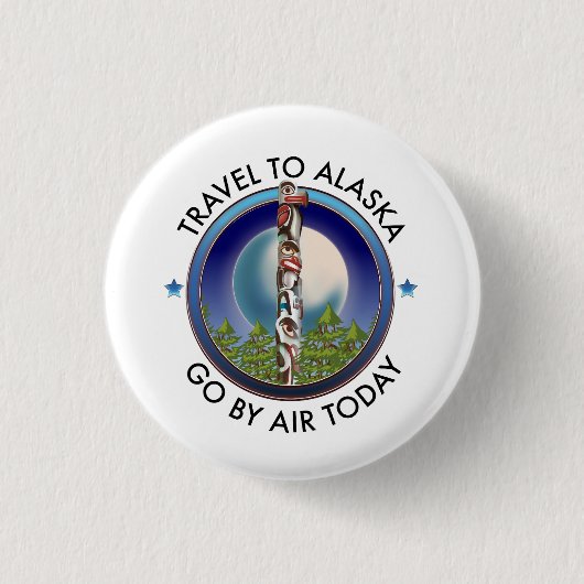Alaska-Reise-Logo Button (Vorderseite)