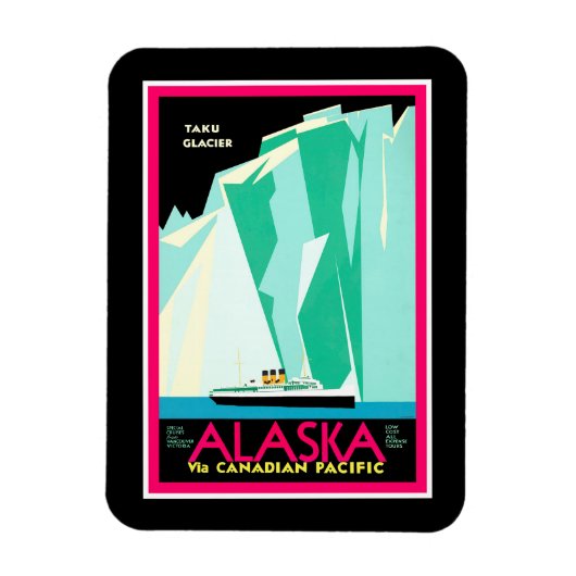 Alaska Reise Magnet (Vertikal)