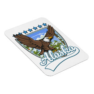Alaska Reise-Patch Magnet
