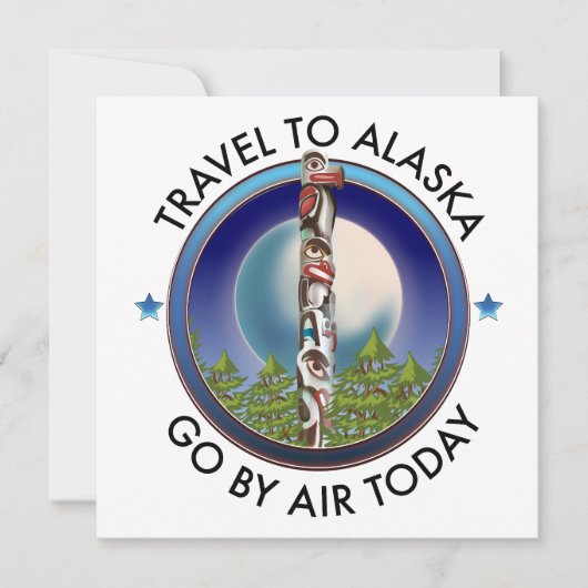 Alaska-Reiselogo Einladung (Vorderseite)