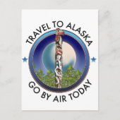 Alaska-Reiselogo Einladungspostkarte (Vorderseite)