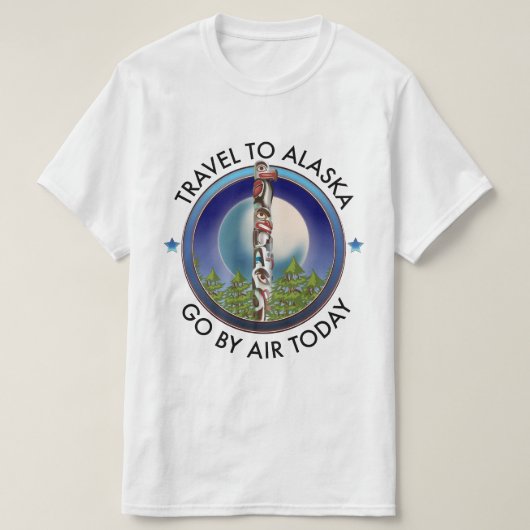 Alaska-Reiselogo T-Shirt (Design vorne)