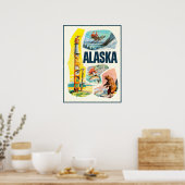 Alaska-Reiseplakat Poster (Küche)