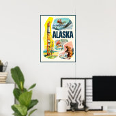 Alaska-Reiseplakat Poster (Heimbüro)