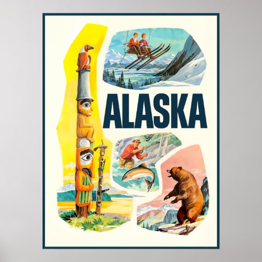 Alaska-Reiseplakat Poster (Vorne)