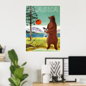 Alaska-Reiseplakat  Poster (Heimbüro)